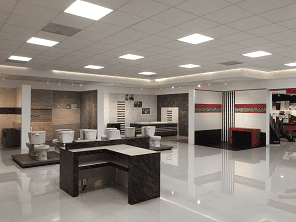 oficina iluminación