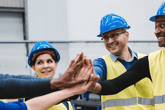 Trabajadores felices monitoreo